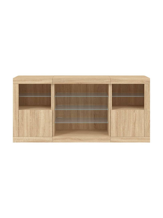 Bibliothek mit LED Coffee 142.5x37x67cm