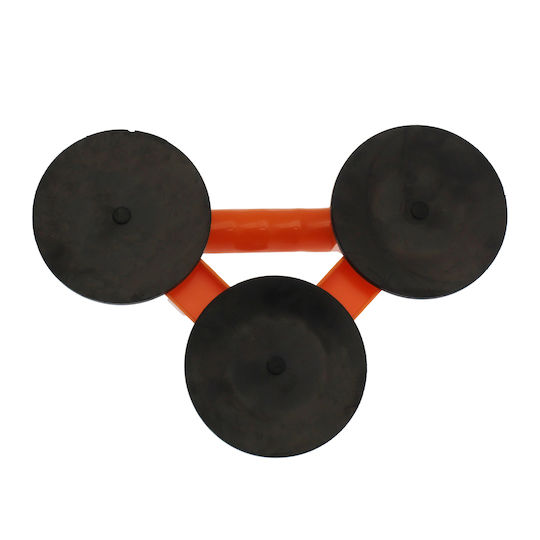Plastic Triple Work Suction Cup 120mm with Max Lifting Weight 80kg