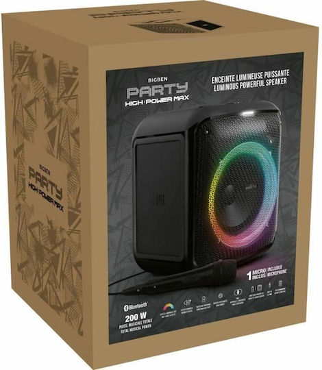 BigBen Connected Sistem De Karaoke Cu Microfon Cu Fir Și Efecte De Iluminare Negru
