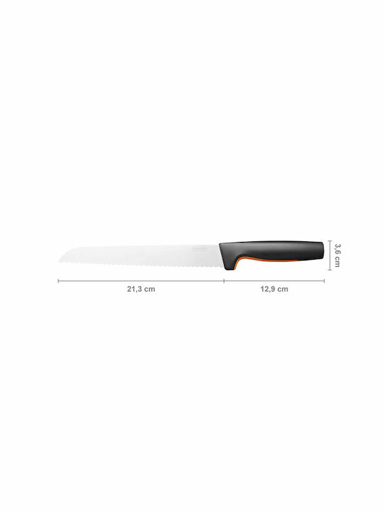 Fiskars Functional Form Μαχαίρι Ψωμιού από Ανοξείδωτο Ατσάλι 23cm