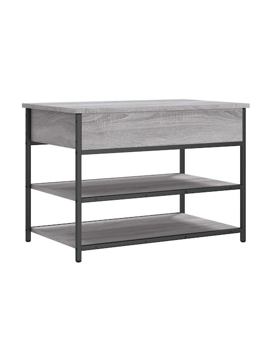 Wooden Shoe Organizer Gray 70x42.5x50cm
