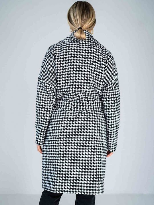 Figl Women's Midi Coat μαύρο