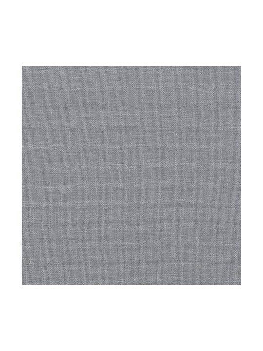 Dining Room Metallic Bench Gray 186x32x45cm