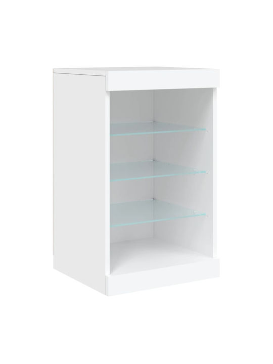 Μπουφές Ξύλινος Λευκός 123x37x67cm