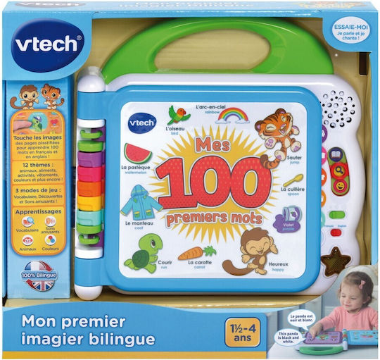 Vtech Carte de Activități My First Bilingual Book cu Sunete pentru 8++ Luni