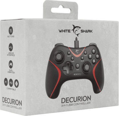 White Shark GP-20238 Ενσύρματο Gamepad για Android / PC / PS3 / iOS Μαύρο