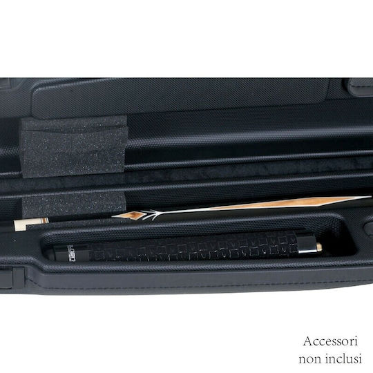Longoni ABS With Leather 1B-2S Black Steakas case Μπιλιάρδου 1pcs 201564L