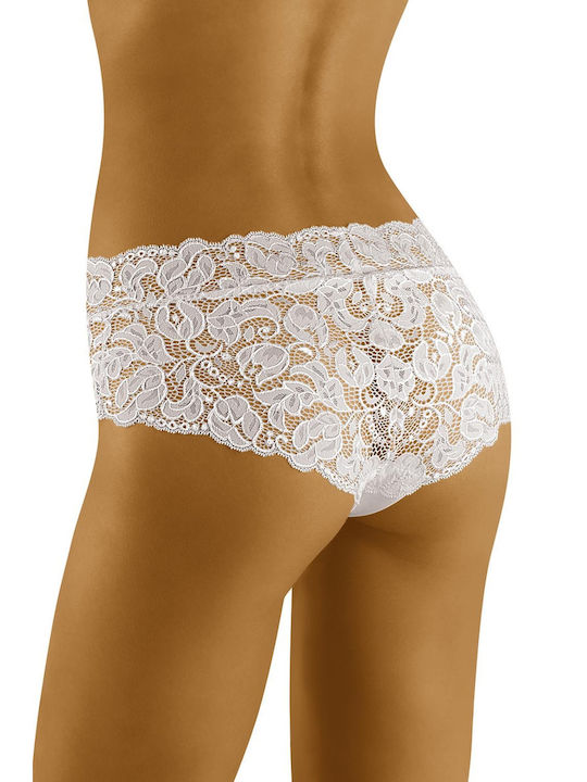 Wolbar Women's Boxer with Lace White