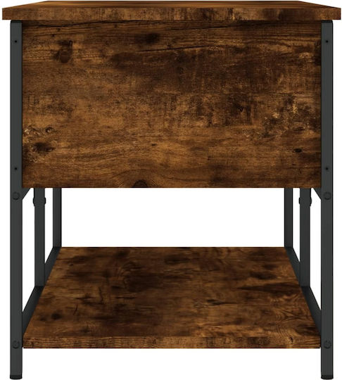 Entry Furniture with Shoe Rack & Bench Smoked Oak 100x42.5x47cm