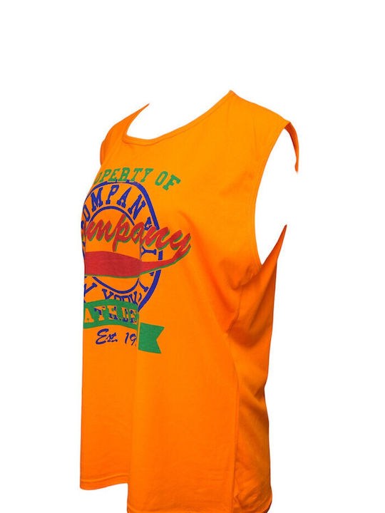 Bodymove Men's Undershirt Sleeveless in Orange Color