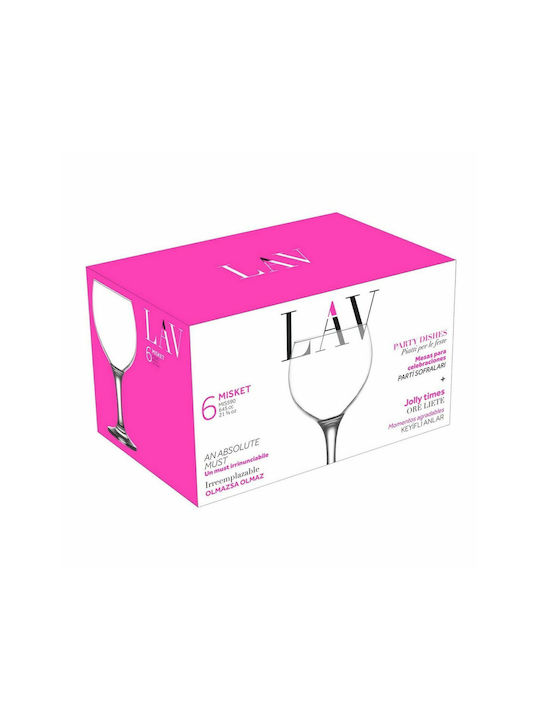 Gurallar Set of Glasses for White Wine made of Glass Stemmed 4pcs