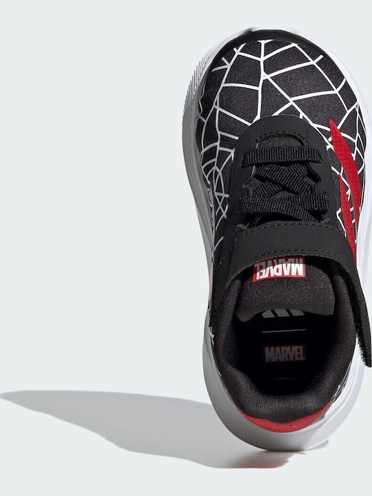 Duramo Spider-Man Αθλητικά Παιδικά Παπούτσια Running με Σκρατς Μαύρα