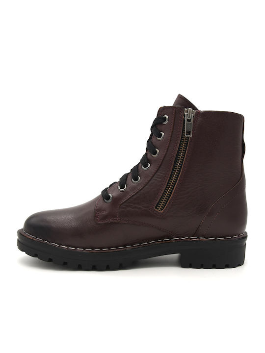 Ghete dama de piele Bocanci Burgundy