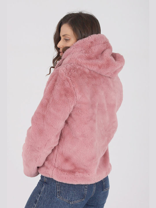 Epwnymo Women's Short Fur Pink