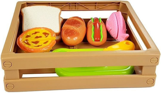 Lean Toys Hot-dog Set For Cutting Indredients In A Basket για 3+ Ετών