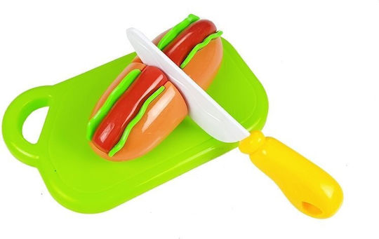 Lean Toys Hot-dog Set For Cutting Indredients In A Basket για 3+ Ετών