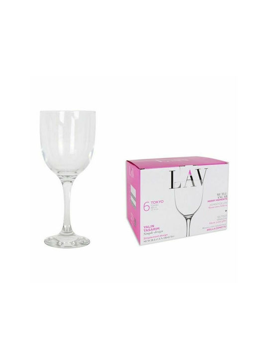 Gurallar Tokyo Set of Glasses for White Wine made of Glass Stemmed 365ml 6pcs