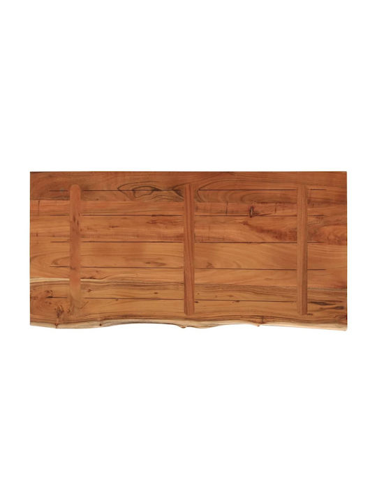 vidaXL Rectangular Bathroom Vanity Unit made of Solid Wood Acacia 120x60x2.5cm 370264 1pcs