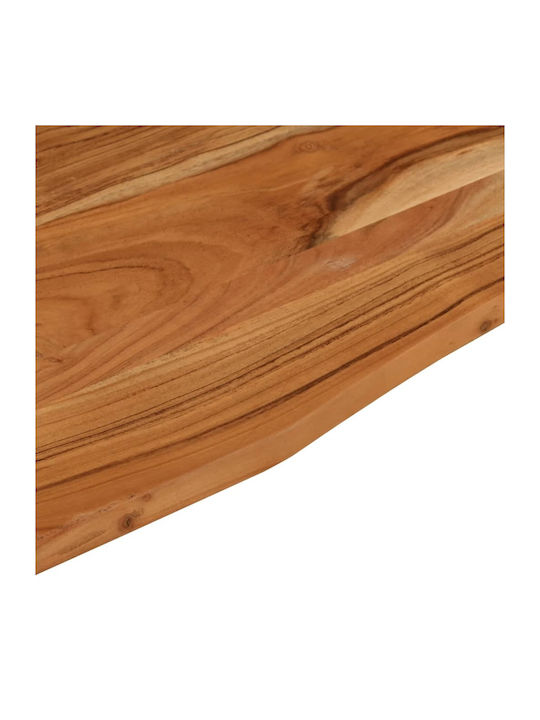 vidaXL Rectangular Office Desk Surface made of Solid Wood Brown 80x50x2.5cm 370162 1pcs