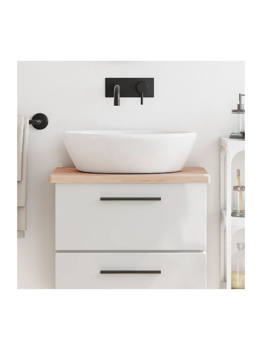 vidaXL Badezimmer-Unterschrank aus Massivholz Beech 60x40x2.5cm 355990 1Stück