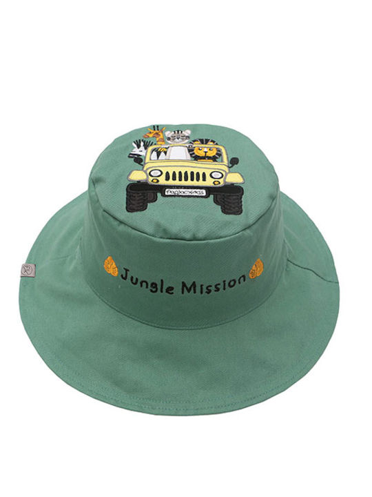 Flapjackkids Детска Шапка Кофа Текстилна Слънцезащитна Tiger Safari Truck Сива