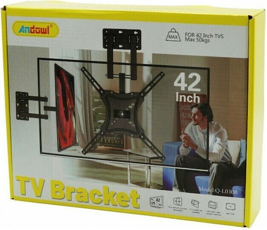 Mizoo 10723 Suport TV de perete cu braț până la 42" Negru
