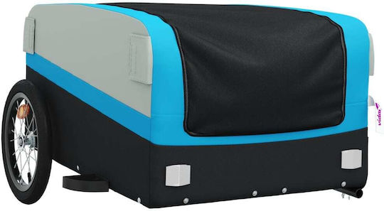 Vidaxl Bicycle Trailer Black Blue 45kg Iron