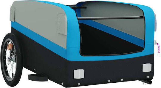 Vidaxl Bicycle Trailer Black Blue 45kg Iron