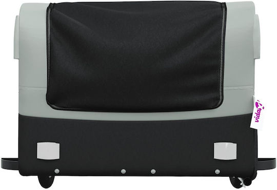 Vidaxl Bicycle Trailer Black Gray 45 Kg Iron
