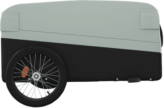 Vidaxl Bicycle Trailer Black Gray 45 Kg Iron