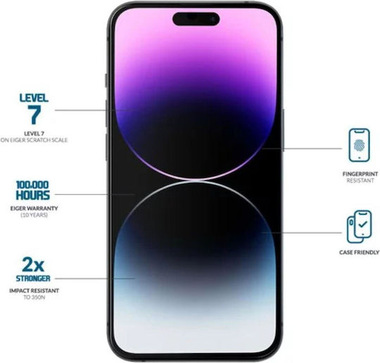 Eiger Glass 2.5D Tempered Glass (iPhone 15)