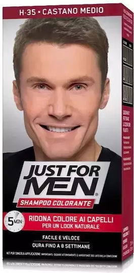 Just For Men Боя За Коса H-35 Средно Кестеняво 30ml