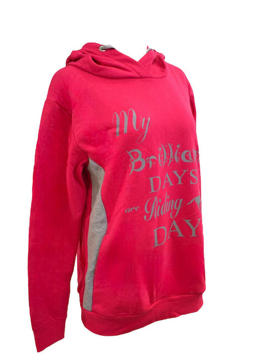 Brilliant Days Women's Hooded Fuchsia Sweatshirt