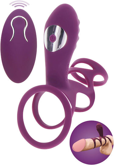 ToyJoy C-ring Διπλός Δονητής Μωβ