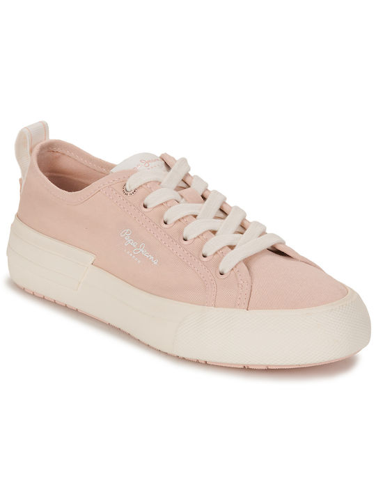 Pepe Jeans Allen Γυναικεία Sneakers Ροζ