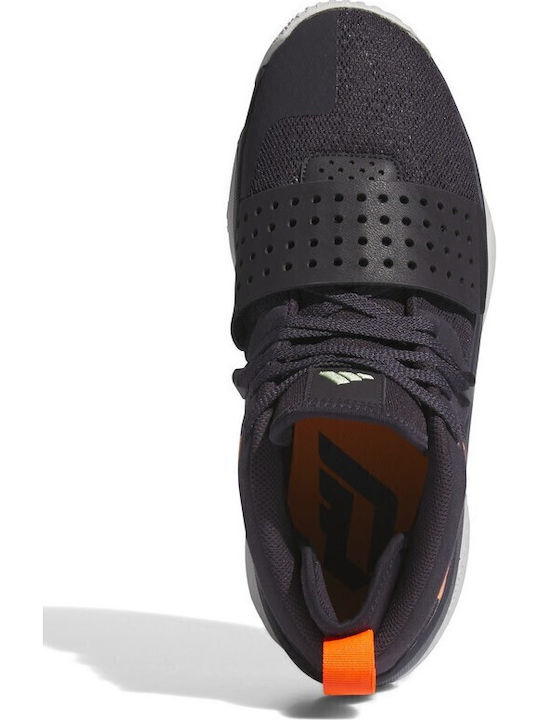 Dame 8 Extply Χαμηλά Μπασκετικά Παπούτσια Aurora Black / Signal Orange / Dash Grey