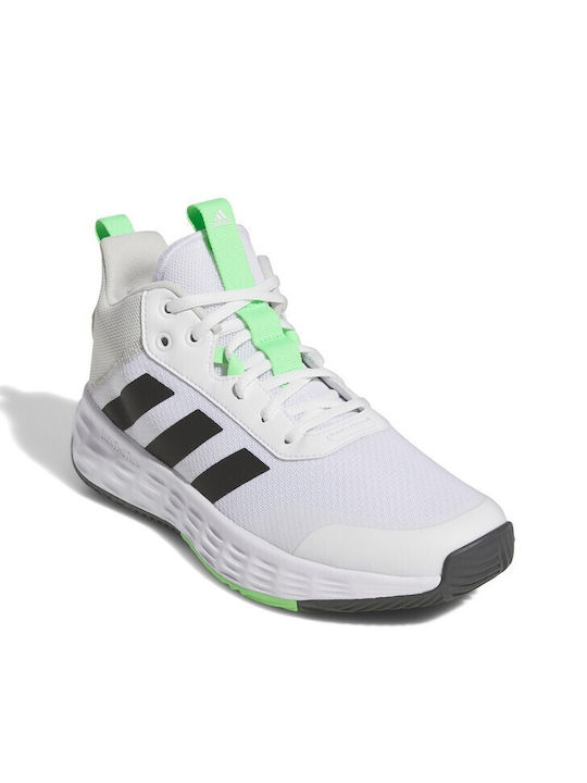 Adidas Ownthegame 2.0 cu talpă joasă Pantofi de baschet Albi