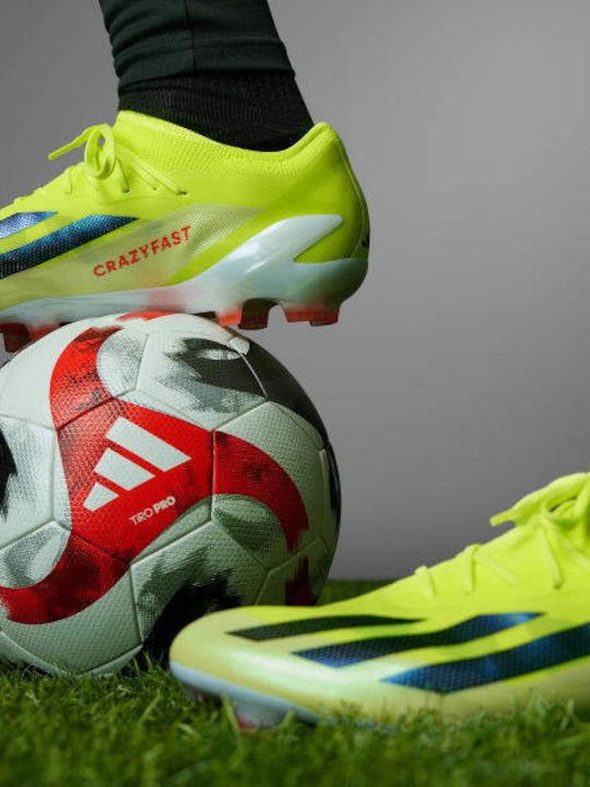 adidas X Crazyfast Elite Football Shoes with Cleats Team Solar Yellow 2 / Core Black / Cloud White