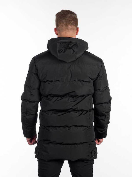 Northfinder Men's Winter Puffer Jacket BLACK