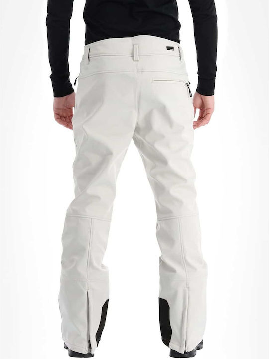 Icepeak 457101380-202 Pantaloni de schi și snowboard pentru bărbați Ski & Snowboard Coajă moale Alb