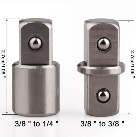 Doppelt Ratschen mit Vierkant 1/4" / 3/8" Länge 24cm.