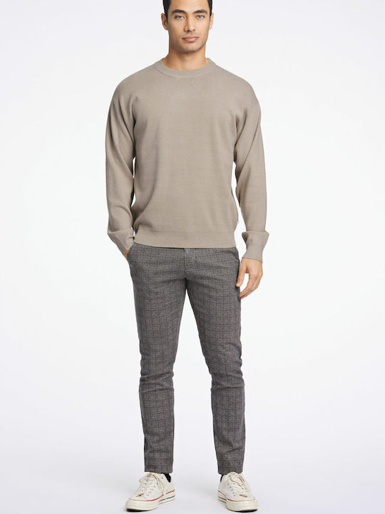 Langarm-Pullover Beige