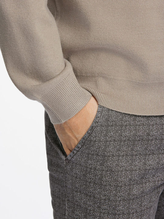 Langarm-Pullover Beige