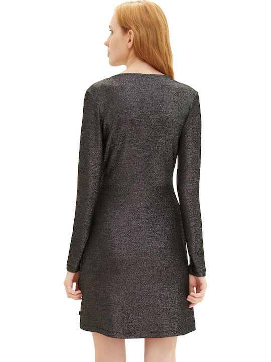 Mini Evening Dress Wrap Black (34029/black Glitter)