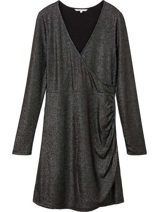 Mini Evening Dress Wrap Black (34029/black Glitter)