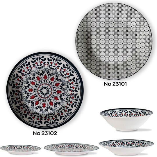 Viosarp Porcelain Dinnerware Set 19pcs