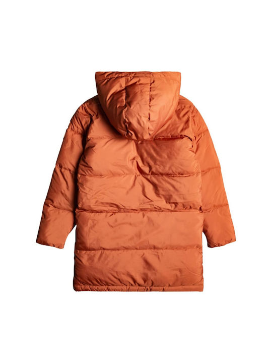 Roxy Kids Casual Jacket with Lining & Hood Orange