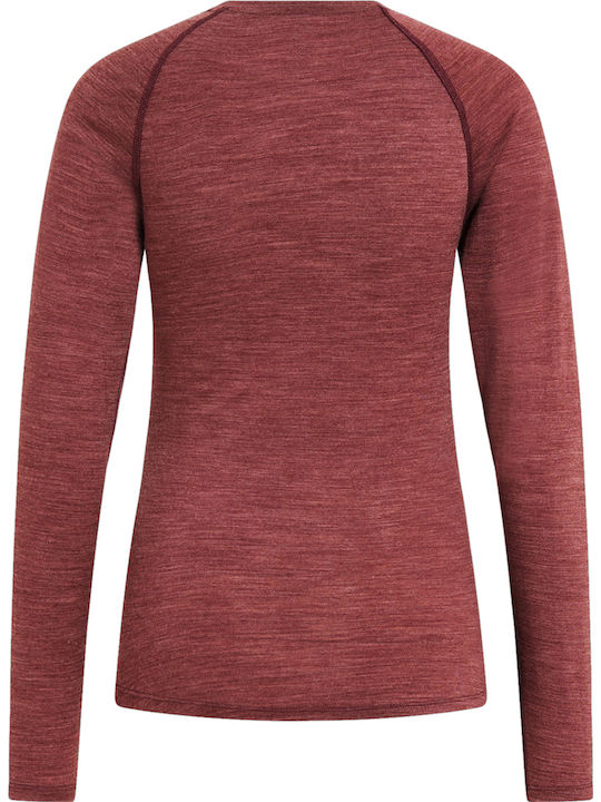 Performance Wool 150 Γυναικεία Μπλούζα Μακρυμάνικη Πορτοκαλί