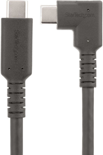 StarTech USB 2.0 Cable USB-C male - USB-C 100W PD Μαύρο 0.5m RUSB31CC50CMBR