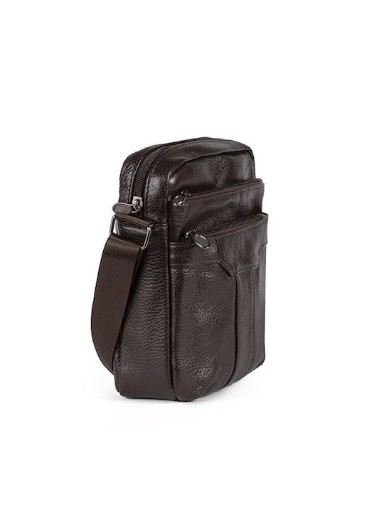 Leather Men's Bag Shoulder / Crossbody Brown